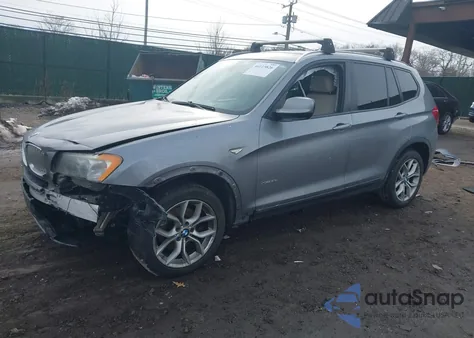 2013 BMW X3 xDrive28I z USA, uszkodzony, nr VIN 5UXWX9C54D0A29140